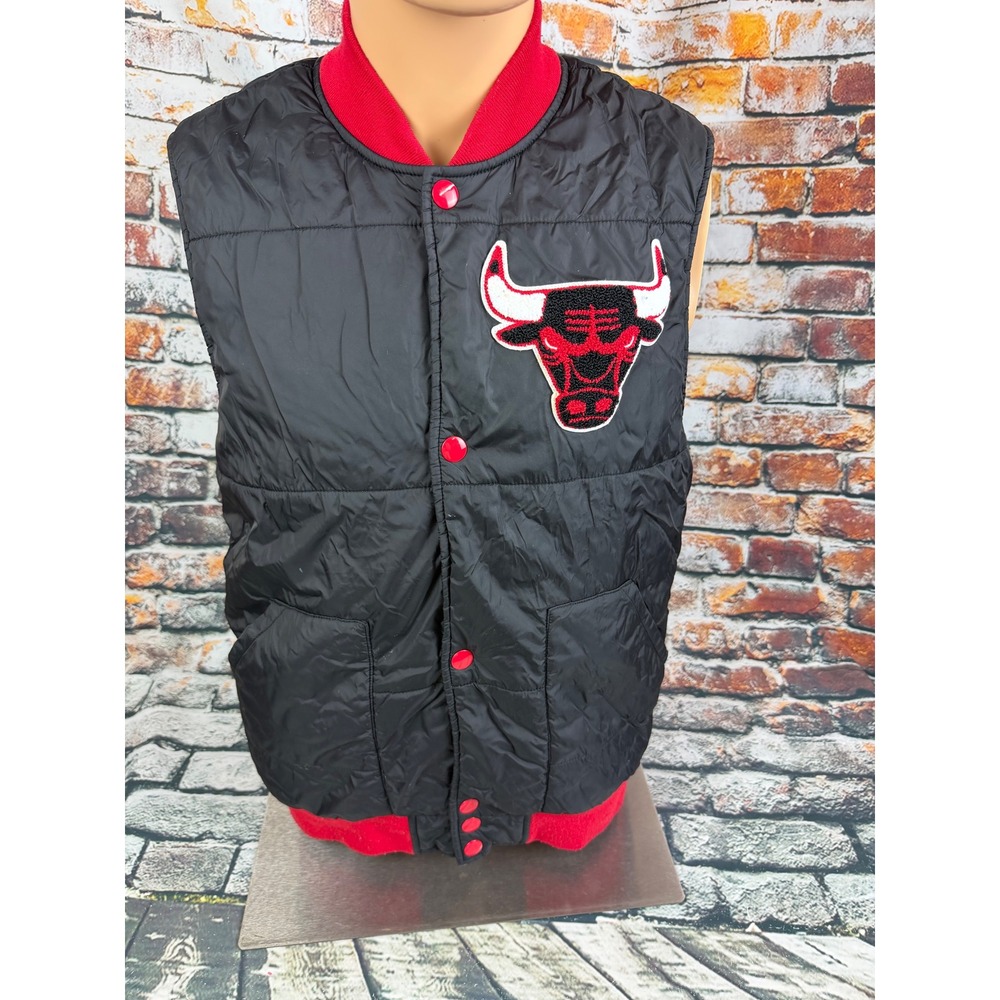 Mitchell & Ness Chicago Bulls NBA Hardwood Classics Vest Black Red Mens M